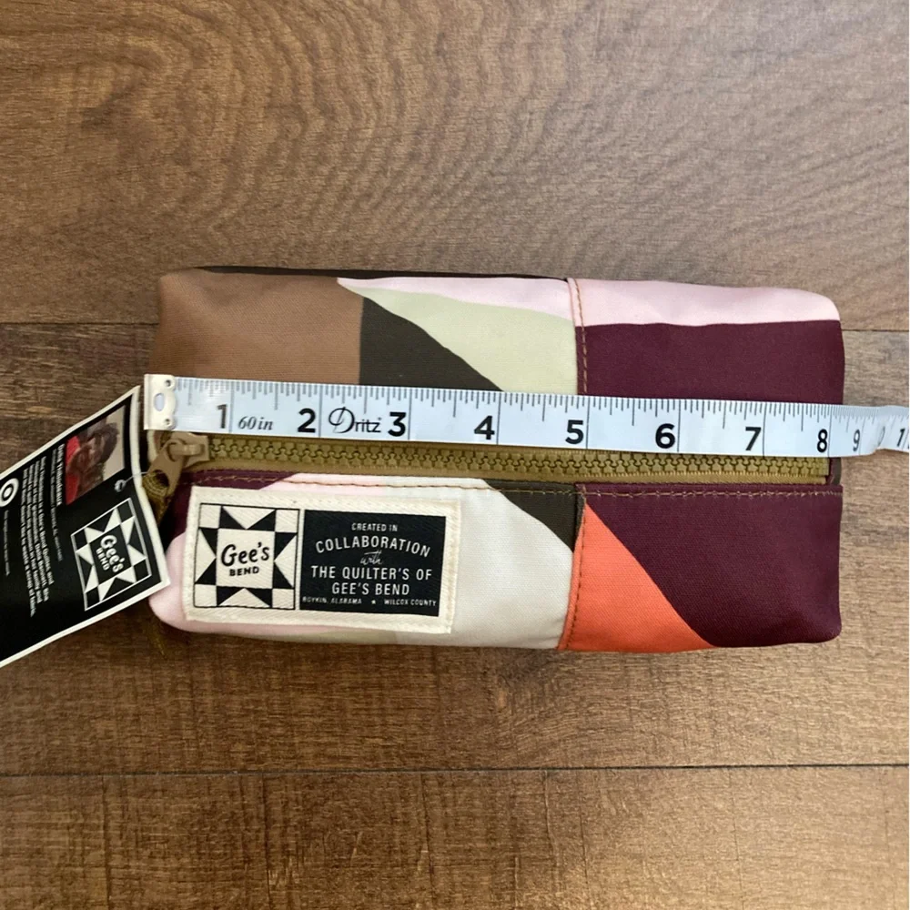 Gee’s Bend x Target NWT Quilted Pouch Geo Colorblock Cosmetic Pouch